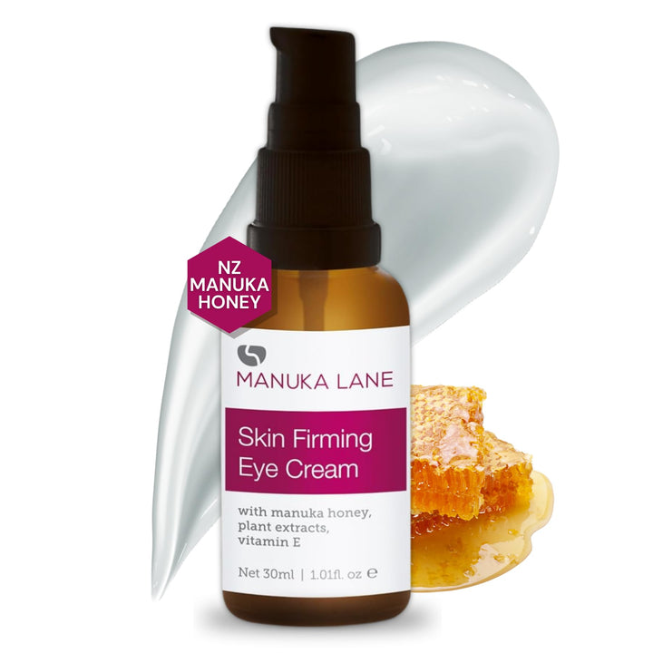 Natural Anti-Aging Eye Cream Moisturizer with Manuka Honey, Eyebright, Vitamin E, and Lanolin – Nature’s Most Powerful Defense Against Dark Circles Under-Eye Bags, Dark Circles and Puffiness.