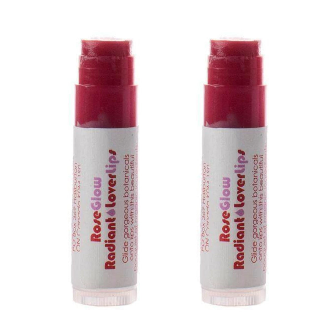 Living Libations - Organic / Wildcrafted 'Lover Lips' Lip Balm (RoseGlow, 2-pack)