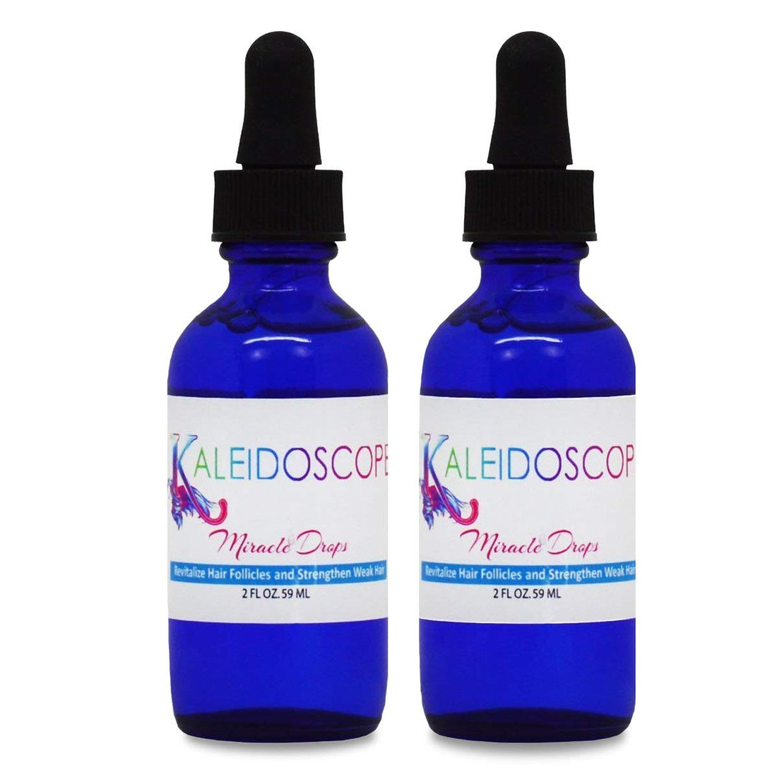 Kaleidoscope Miracle Drops Hair Oil for Strengthen Weak Hair 2oz Pack of 2