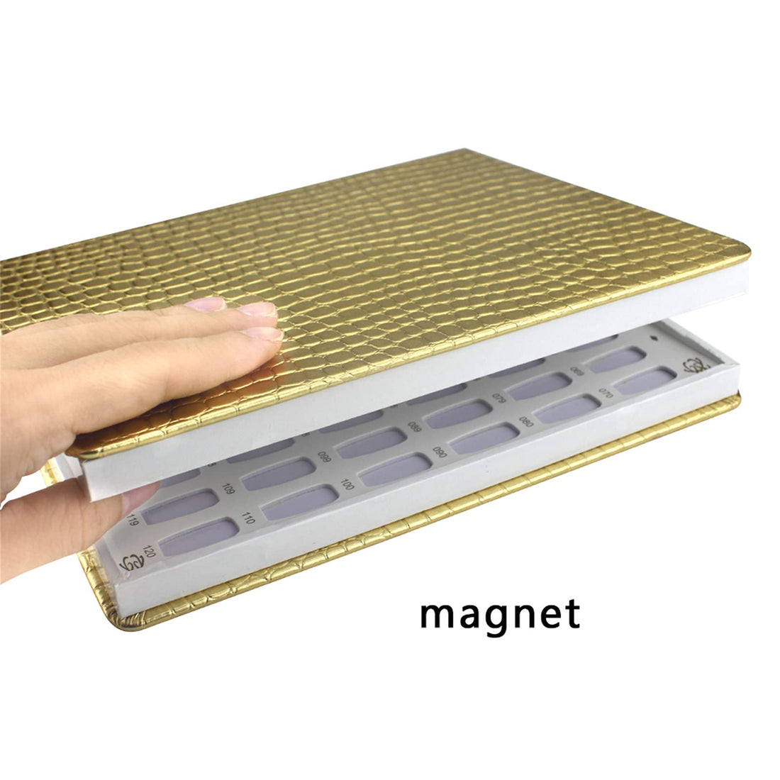 Silver: Nmkl38 120 Nail Color Chart Display Book For Nail Polish Uv Gel Color Cards Nail Salon Tool With False Nail Tips (Silver)