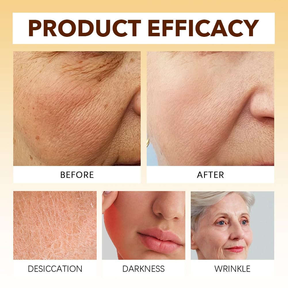 NAILKISS Deep Vitamin C Golden Capsule Face Moisturizer - Liposome Capsules For Wrinkles, Skin Radiance - Transparent Gel with Collagen & Niacinamide for Firming, Repairing, Hydrating Skin Care