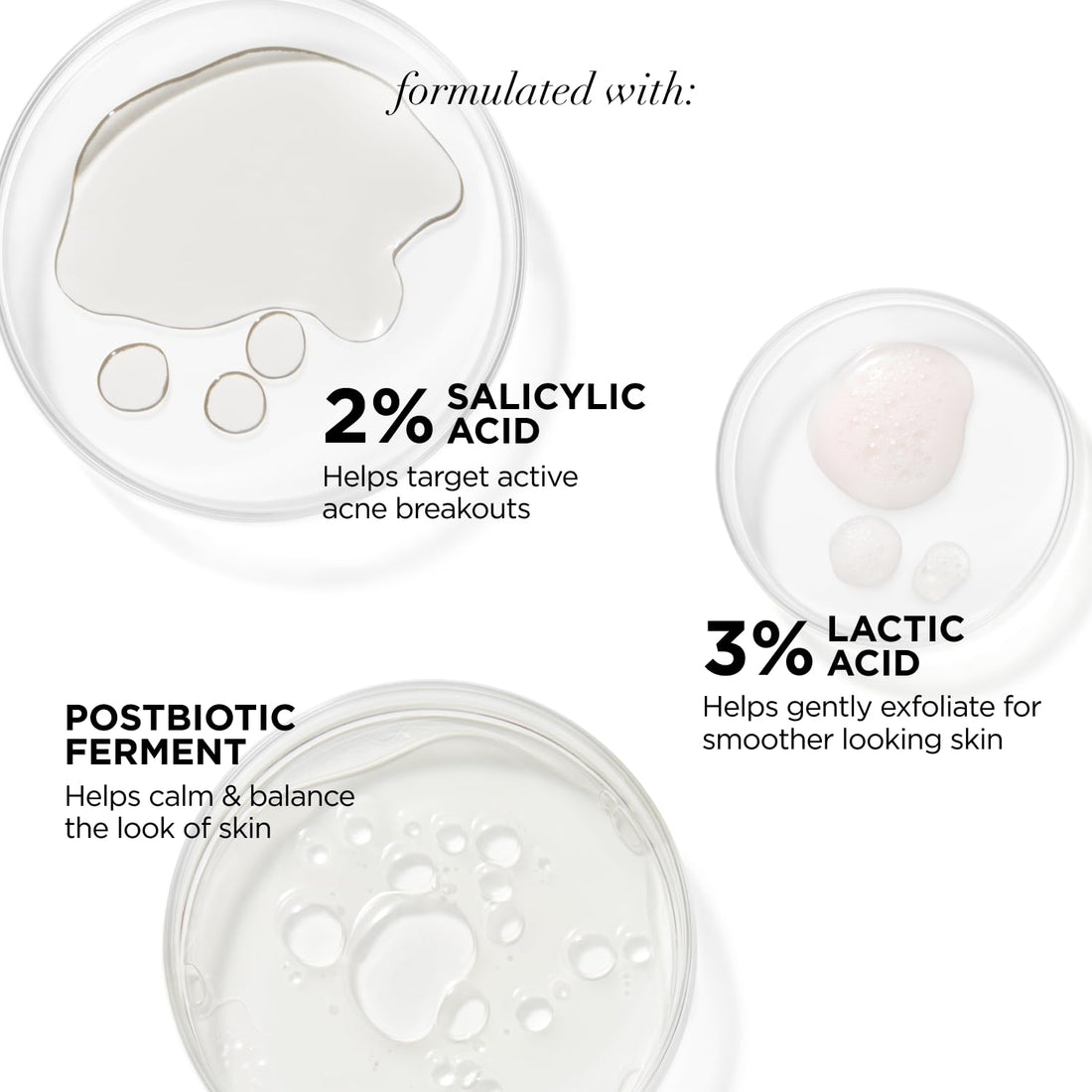 IT Cosmetics Bye Bye Breakout Acne Treatment Face Serum -With 2% Salicylic Acid & 3% Lactic Acid - Helps Reduce Pimples in 3 Days & Fades Look of Post-Acne Marks in 8 Weeks - 1 Fl. Oz