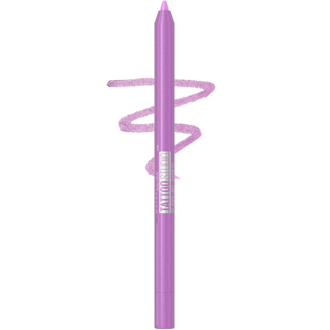 MAYBELLINE Tattoo Studio Sharpenable Eyeliner Pencil, 36 Hour Wear, Waterproof, Lavender Lights, 1 Count
