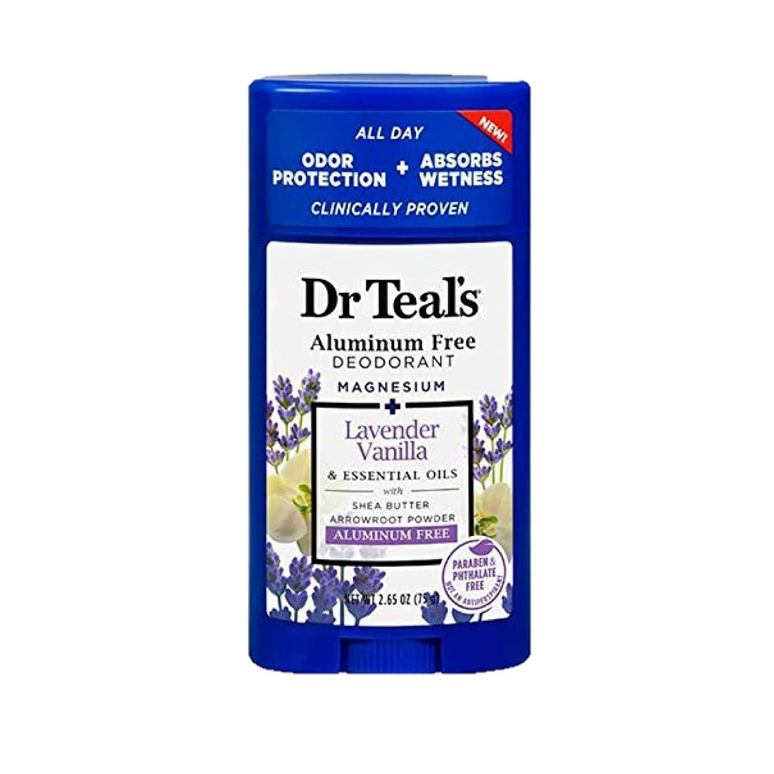 Dr. Teals Deodorant Variety Gift Set (2 Pack, 2.65oz Ea.) - Vanilla Lavender & Coconut Oil - Essential Oils, Shea Butter & Magnesium Help Absorb Moisture & Keep Skin Clean & Healthy