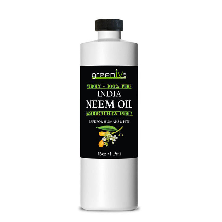 Greenive - Neem Oil - 100% Organically Grown Neem Oil - Cold Pressed Virgin Neem Oil - Exclusively on Amazon (16 Ounce)