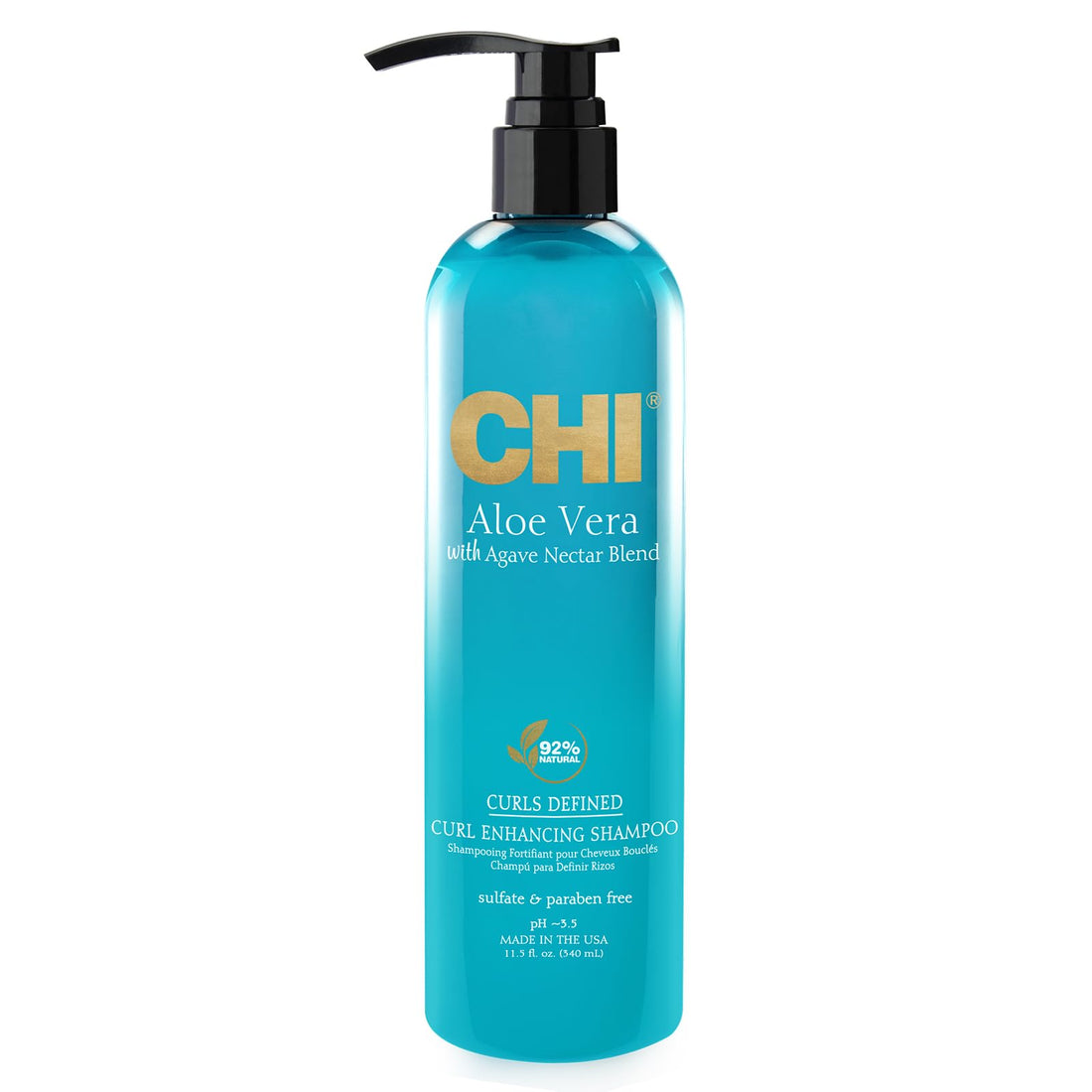 CHI Aloe Vera with Agave Nectar Curls Defined Curl Enhancing Shampoo 340ml/11.5oz