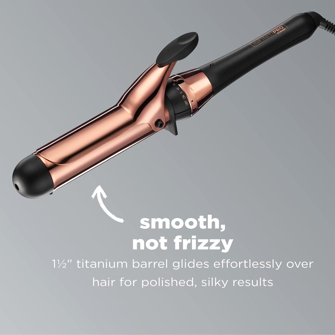INFINITIPRO BY CONAIR Rose Gold Titanium Curling Iron, 1 ½-inch Curling Iron