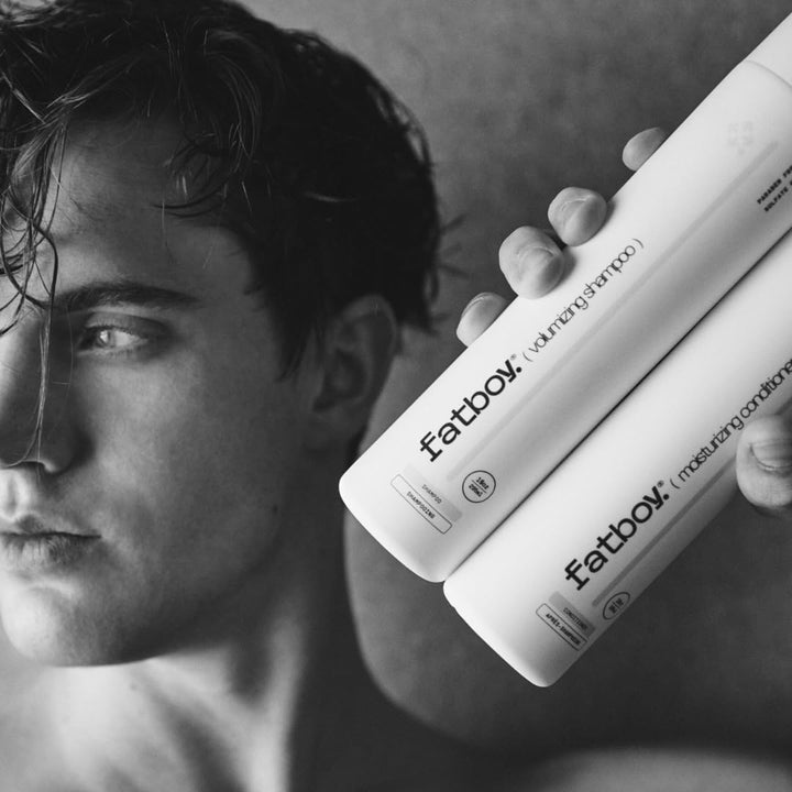 Fatboy Volumizing Shampoo for Thickening Support, Cleansing Hair Shampoo for Volume, Sweet Almond Oil, Wheat Protein for Shine & Moisture, Hair Care for All Hair Types, Paraben Free, Color Safe, 10 Oz