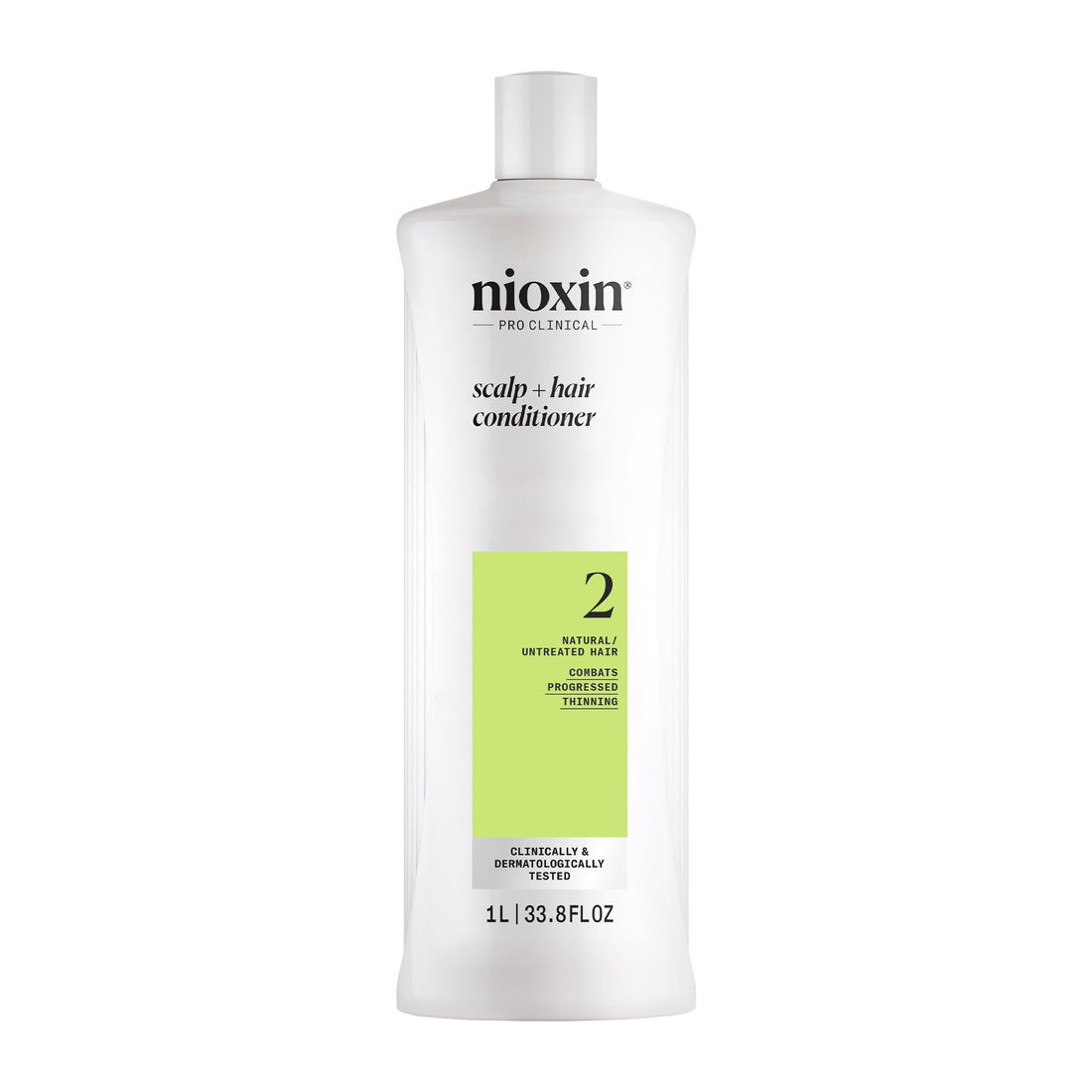Nioxin System 2 Scalp + Hair Thickening Shampoo | For Natural Hair with Progressed Thinning | Boost Hair Density with Niacinamide & Biotin | 16.9 Fl Oz