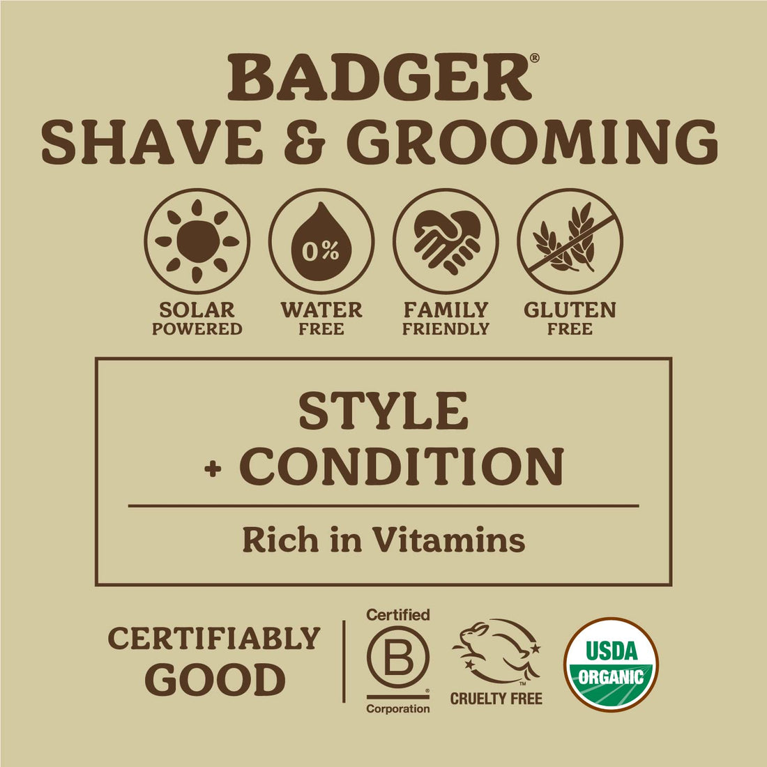 Badger Balm - Mustache Wax - Navigator Class Man Care - .75 oz