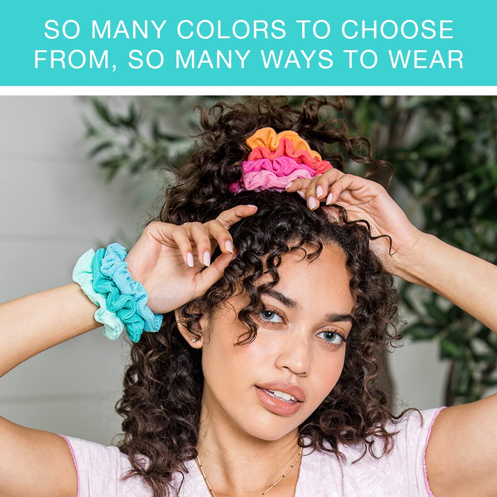 ScunciThe Original Super Comfy & stretch waffle knit scrunchie Pack, assorted 36Count Great for All Hair Textures - True Comfort & Fashion. U Got This!