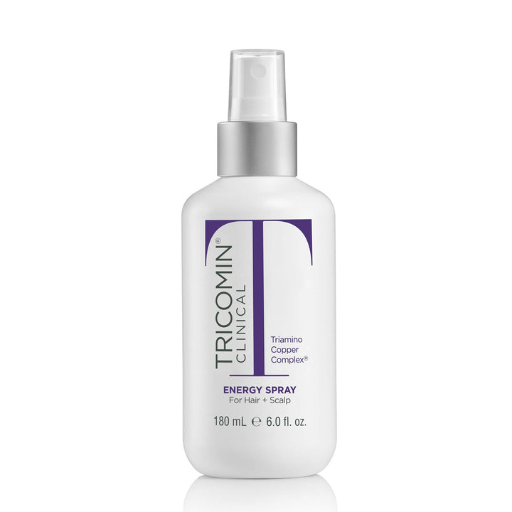NEOVA Tricomin Energy Spray - Leave-in conditioning spray with Triamino Copper Complex delivers essential, wellness nutrients. Hair appears thicker and healthier. Safe for color-treated hair.
