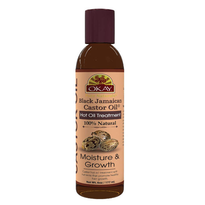 Black Jamaican Castor Oil Hot Oil Treatment Helps With Hair Growth Restores Damaged Hair Silicone,Paraben Free For All Hair Types and Textures Made in USA 6oz