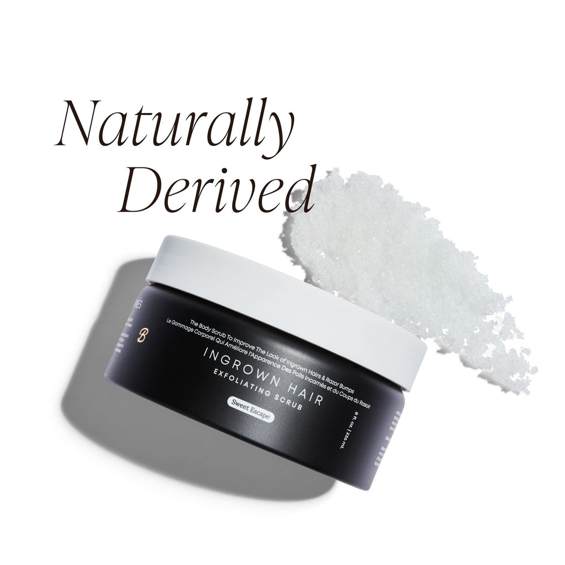 Bushbalm Sweet Escape Exfoliating Scrub - Dark Spots Treatment, Natural Body Scrub Exfoliant for Soft and Glowing Skin, 236 ml