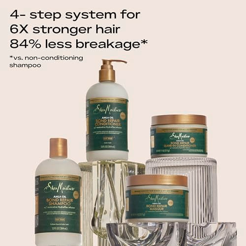 SheaMoisture Bond Repair Leave-In Conditioner Amla Oil to Strengthen and Repair Curls with Restorative HydroPlex Infusion 11 oz