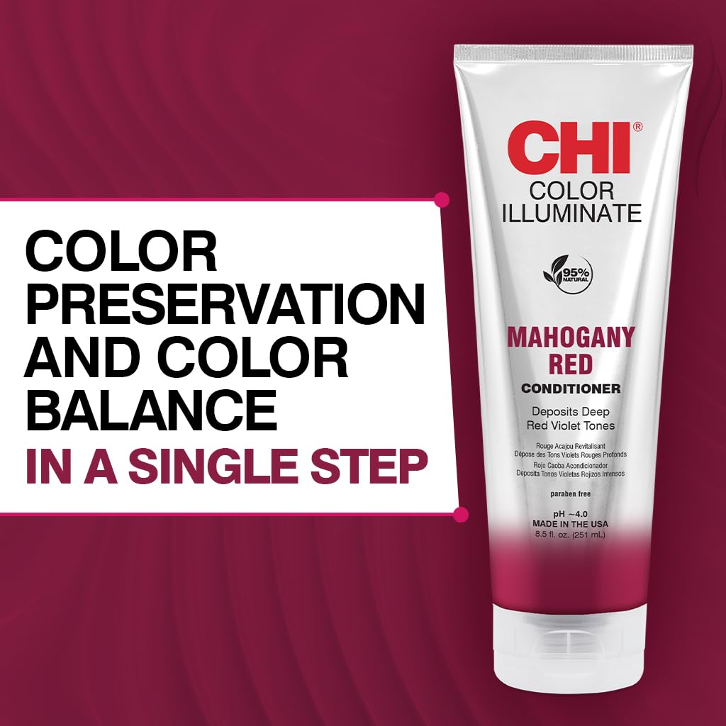 CHI Ionic Illuminate Mahogany Red Color Conditioner