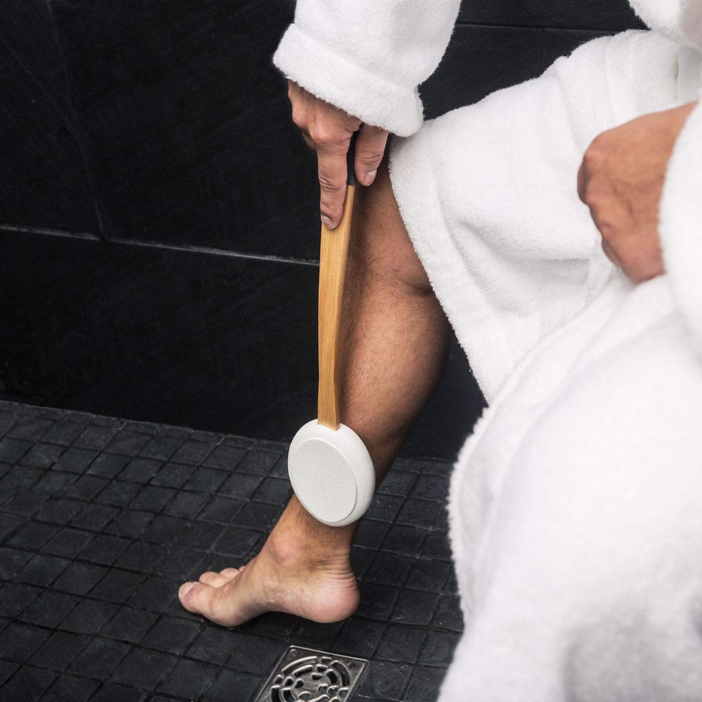 Toem Back Lotion Applicator | Tea Tree Oil, Body Wash, Shower Gel, Tanning Lotion, Aloe Vera Gel, Back Acne Gel, Self Applicator Pad | Includes 1 Back Lotion Applicator & 1 Hook (1 Pad)