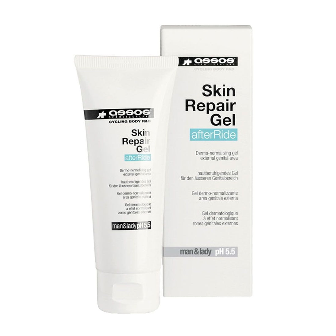 Assos Skin Repair Gel - Natural Body Moisturizer for Normal Skin, 2.55 fl oz