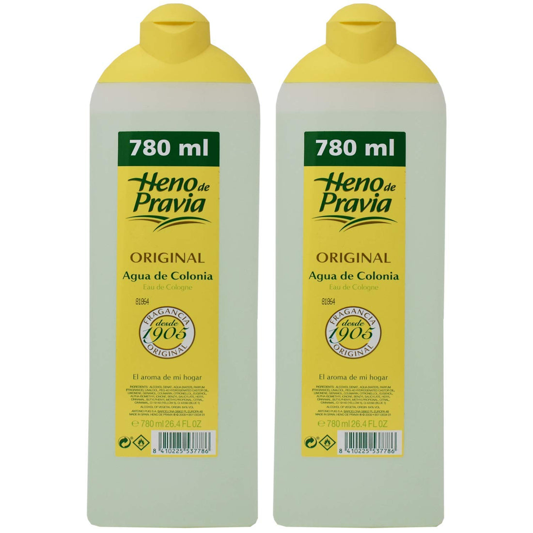 Heno De Pravia Original Agua De Colonia 22.5 Oz 2 Pack