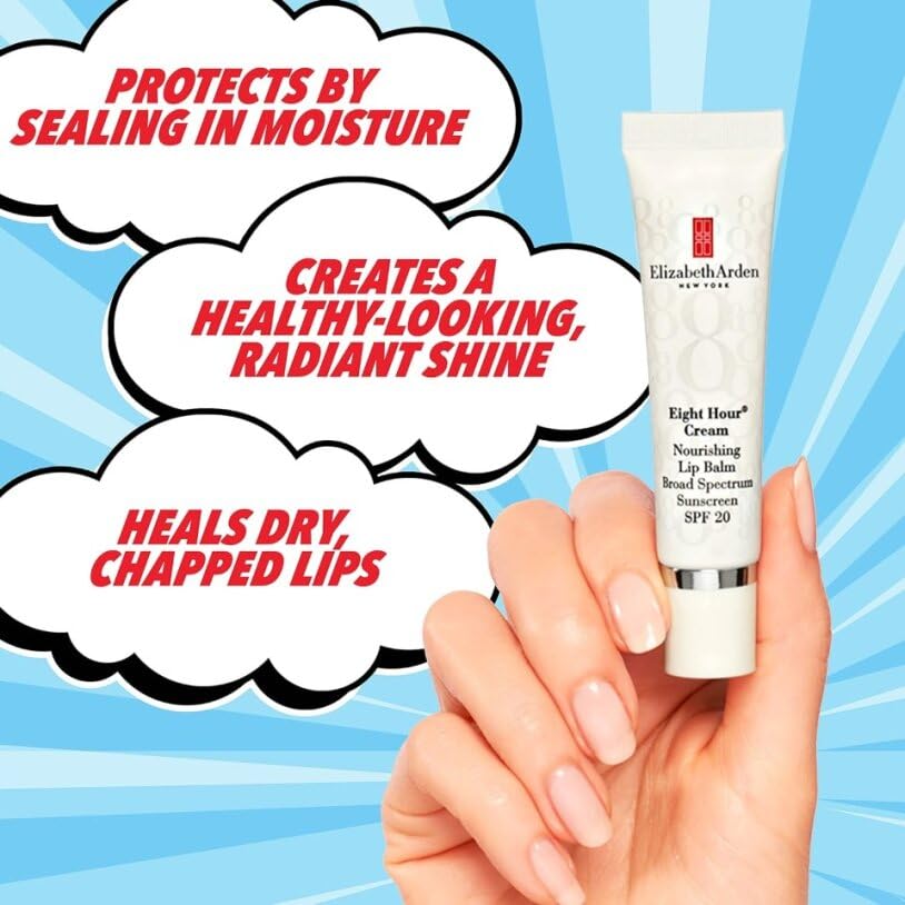 Elizabeth Arden 8 Hour Nourishing Lip Balm Broad Spectrum SPF 20, 0.5 Ounce
