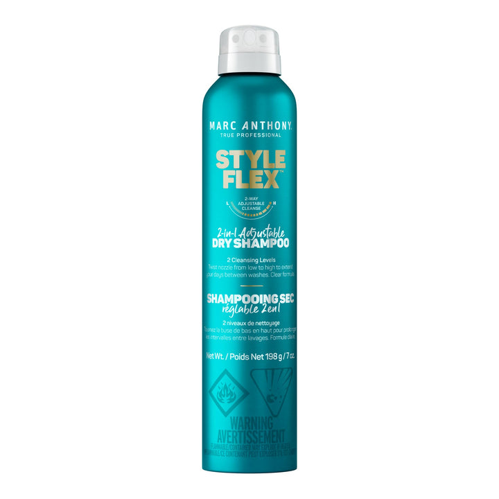 Marc Anthony Dry Shampoo for Women & Men, Style Flex 2-in-1 Adjustable Spray - 2 Cleaning Levels Dry Shampoo for Refreshed, Well-Groomed Hair Between Washes - All Hair Colors, 7 oz