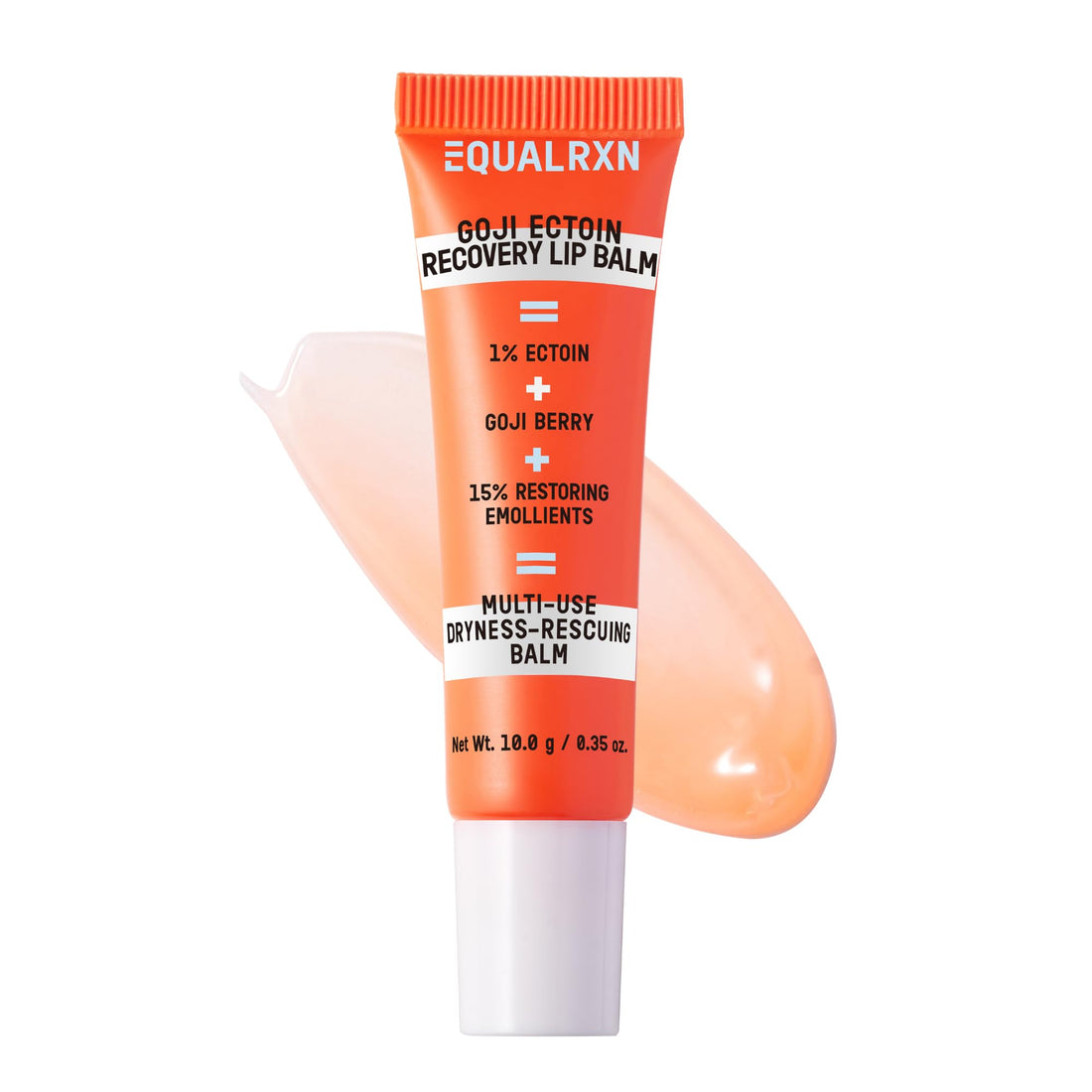 EqualRXN Goji Ectoin Recovery Lip Balm | Nourishing & Non Greasy Lip Treatment | Papaya Enzyme, Goji, Ectoin, Vitamin C to Support Lip Barrier & Wrinkles | For Dryness Cracked Lip Day & Night Use