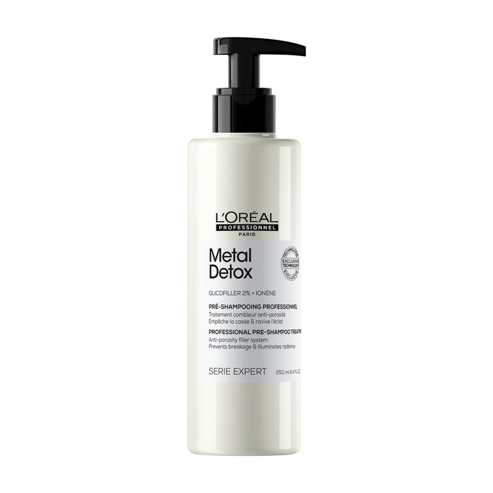 L'Oreal Professionnel Metal Detox Pre-Shampoo Treatment - Strengthens, Refills Micro-Breaks and Protects Against Hard Water Metals, For Damaged and Color Treated Hair