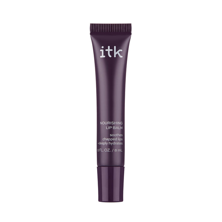 ITK Nourishing Lip Balm - Hydrate Dry, Chapped Lips with Shea Butter + Coconut Oil + Vitamin E - Moisturizes + Soothes Chapped Lips - Glossy, Fragrance Free, Clear, 0.2 Oz