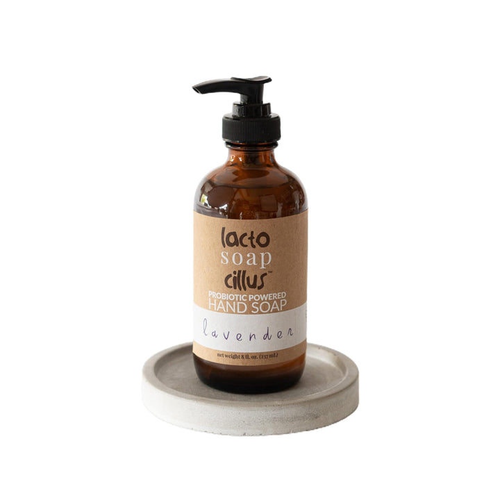 Elemental Wellness, Liquid Hand Soap - Lactosoapcillus Probiotic Soap - Natural, Vegan, and Moisturizing Hand Soap - Lavender Hand Refill Soap, Lavender Essential Oil - Palm Oil Free (8 fl oz)