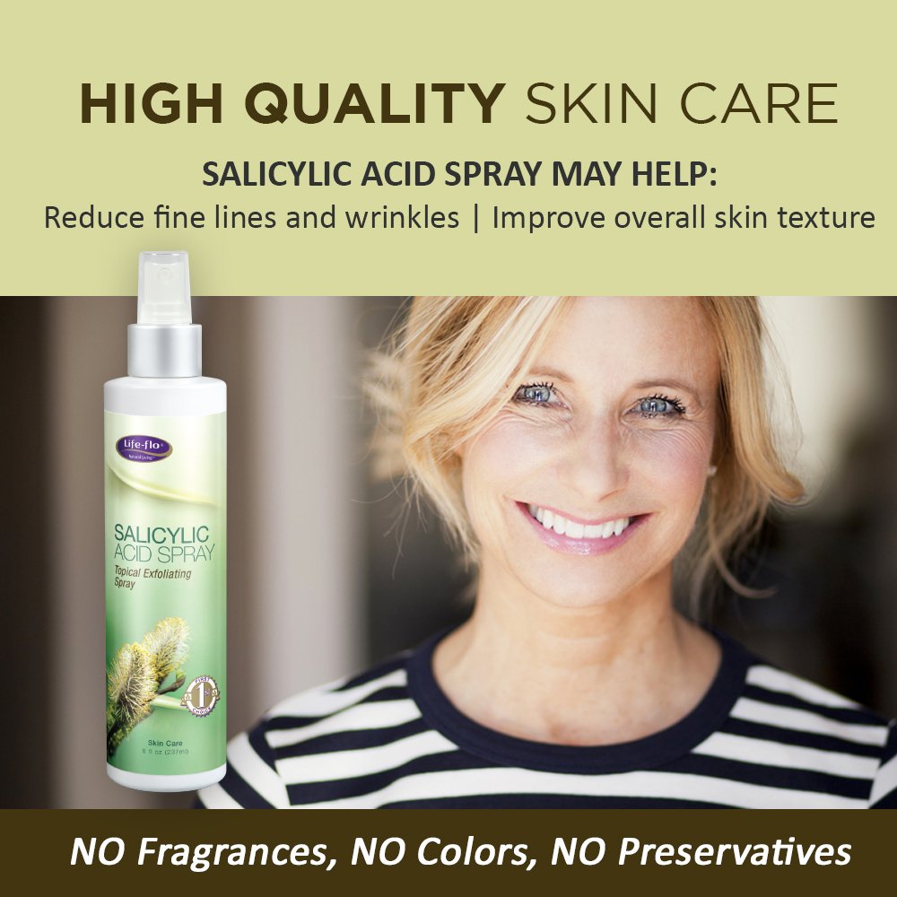 Life-Flo Salicylic Acid Spray, Topical Exfoliating Spray 269937, 8 ounces