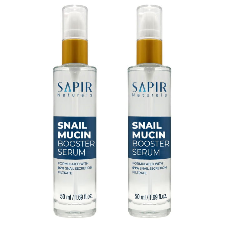 Snail Mucin Serum Repair Booster Serum 50ml - Formulated With 97% Snail Secretion Filtrate - Facial Skin Care Products Face Serum For Women With Hyaluronic Acid - Anti aging Serum - (2 Pack)