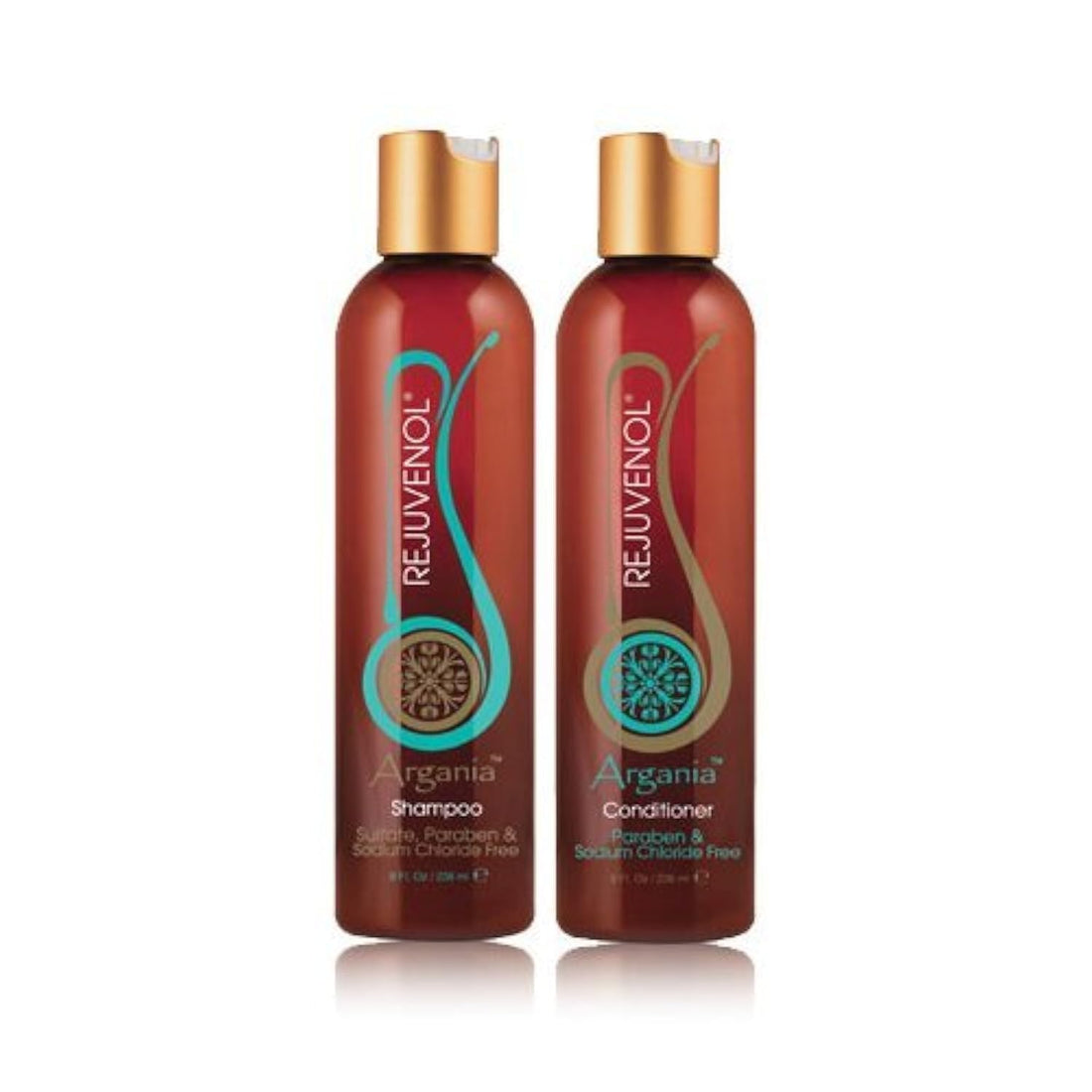 Rejuvenol Argania Shampoo & Conditioner Set 8 oz Paraben & Sodium Chloride Free