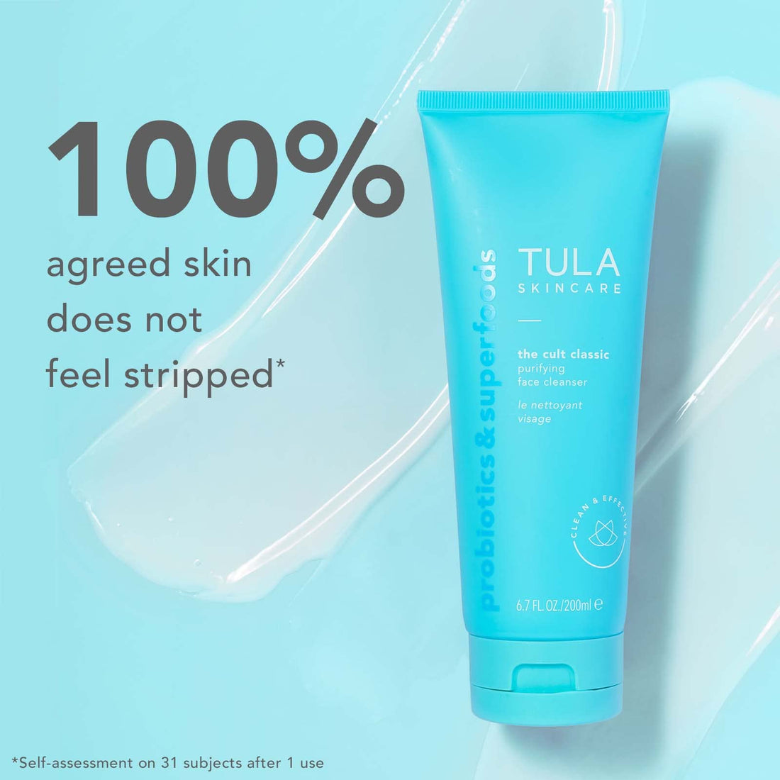 Tula Probiotic Skin Care Purifying Face Cleanser, Deep Pore Cleansing Wash, Removes Makeup, Nourishing And Hydrating, 6.7 Oz.