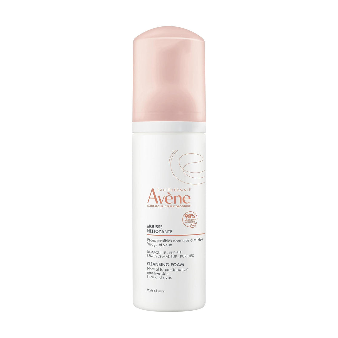 Avène Cleansing Foam - Soap-Free Foaming Face Wash - Normal, Combination, Oily Skin- Sensitive Skin - 5.07 Fl Oz