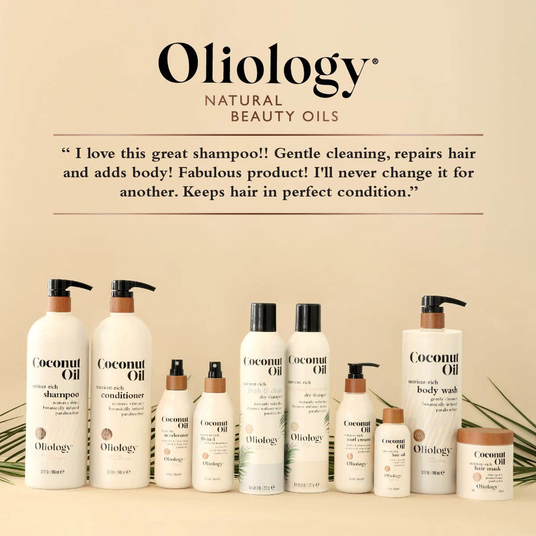 Oliology Coconut Oil Shampoo – Nutrient Rich Shampoo Restores Damaged & Lifeless Hair | Botanically Infused | Provides Intense Shine | Nourishing | Made in USA, Paraben Free & Cruelty Free (32