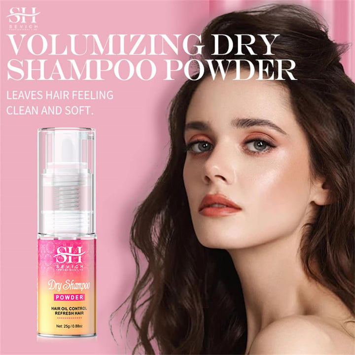 SEVICH Dry Shampoo Powder Spray, Oil Absorbing, Volumizing, Fresh Scent for All Hair Types, Powder Dry Shampoo for Women Dark & Light hair, No Water Needed, Small Size Suitable for Travel, 25G