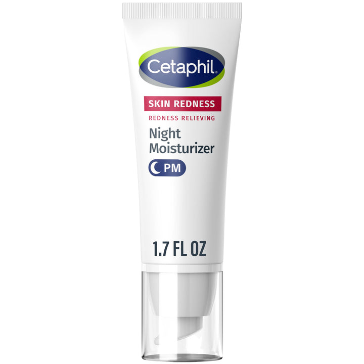 Cetaphil Night Cream, Redness Relieving Night Moisturizer for Face, 1.7 fl oz, For Dry, Redness-Prone Skin, Hypoallergenic, Fragrance Free