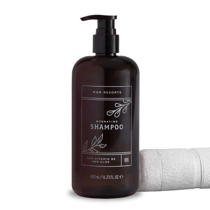 MGM Resorts Hydrating Shampoo - Pro-Vitamin B5 & Aloe - Scent of Fig, Cranberry & Bergamot - Hotel Shampoo - 16.23 oz