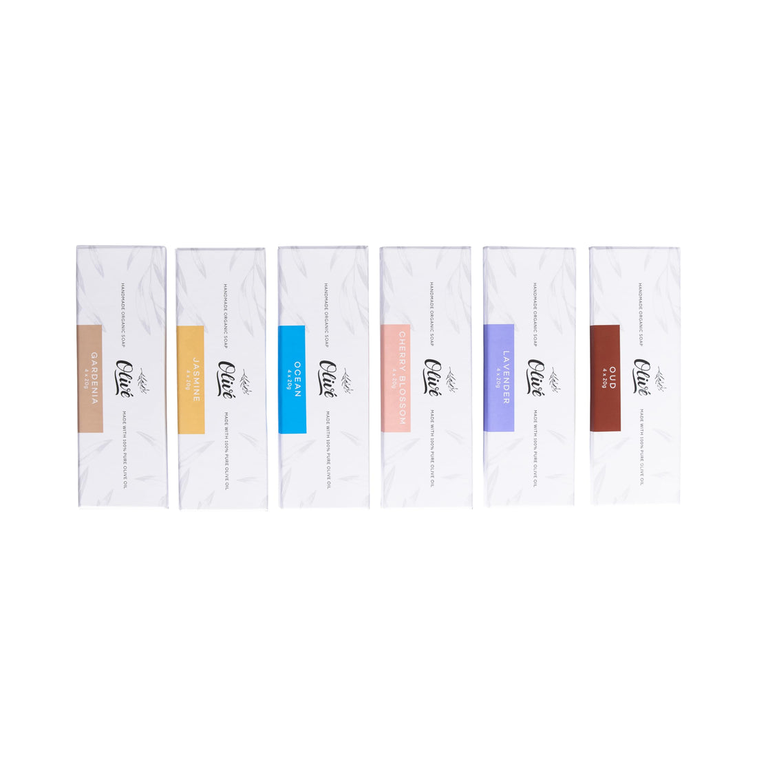 Olivé Made with Natural Ingredients 100% Pure Olive Oil Bar Soap 20g x 4 - Lavender