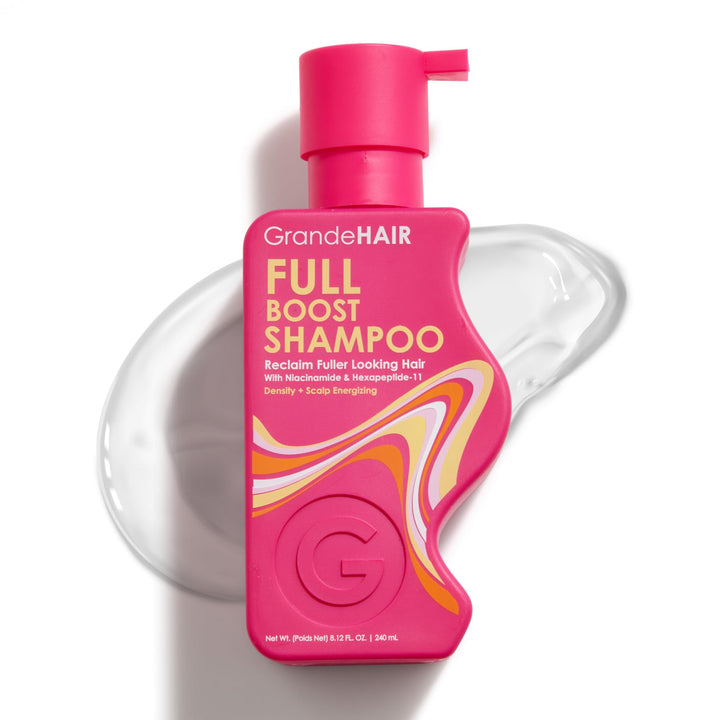 Grande Cosmetics Shampoo For Women, Cleanses, Exfoliates & Reduces Fallout For Fuller Looking Hair, Sulfate-Free