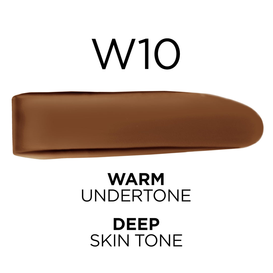 L'Oreal Paris True Match Super-Blendable Foundation, Medium Coverage Liquid Foundation Makeup, W10, Deep, 1 Fl Oz