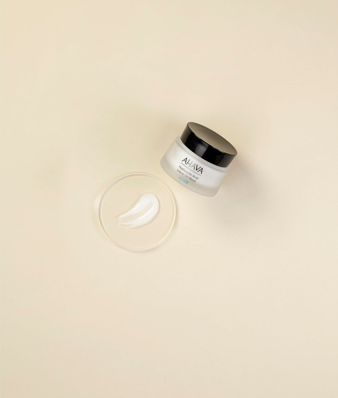 AHAVA. Hyaluronic Acid Leave-On Mask - Rich hydrating mask to replenish hydration, softens, smoothness & prevents moisture loss, with Osmoter, Hyaluronic Acid & ATPeptides, 1.7 Fl.Oz