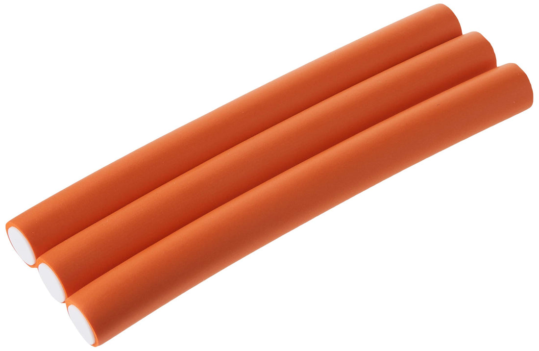 Orange, 1 Inch : Diane Jumbo Twist-Flex Rod, Orange, 3 count 1 Inch
