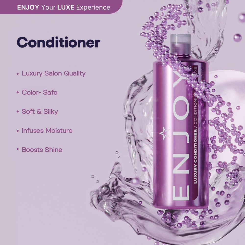 ENJOY Luxury Conditioner (10.1 OZ) Smooth, Soft, Silky Hair Conditioner with Hydrating Formula
