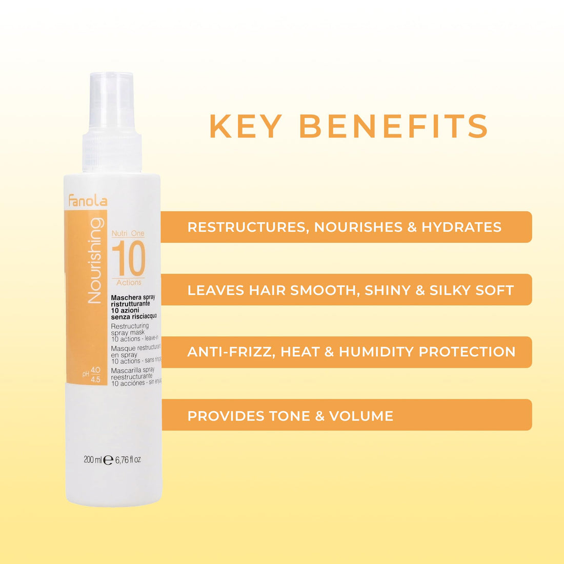 Fanola Nutri One 10 Azioni Spray Mask Leave in, 200 ml