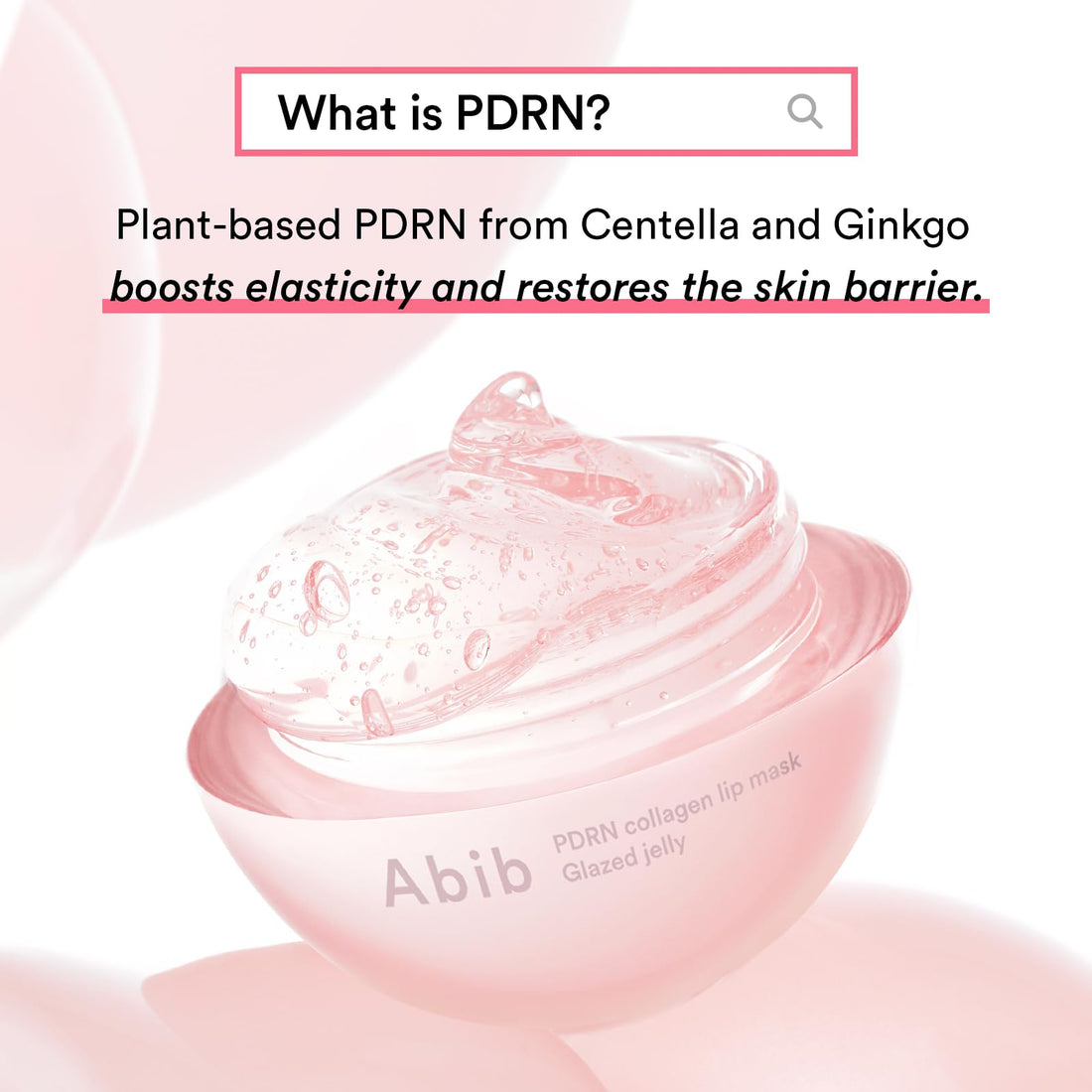 Abib PDRN Collagen Lip Mask Glazed Jelly 0.38 fl oz | Korean Lip Butter Balm Lipcerin Overnight Sleeping Mask Hydrating Care Moisturizer Treatment for Flakey, Dry Lips