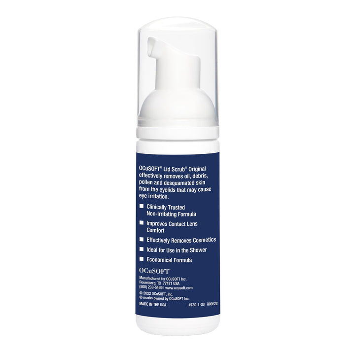 Ocusoft Eyelid Scrub Foaming Eyelid Cleanser - 50 Ml