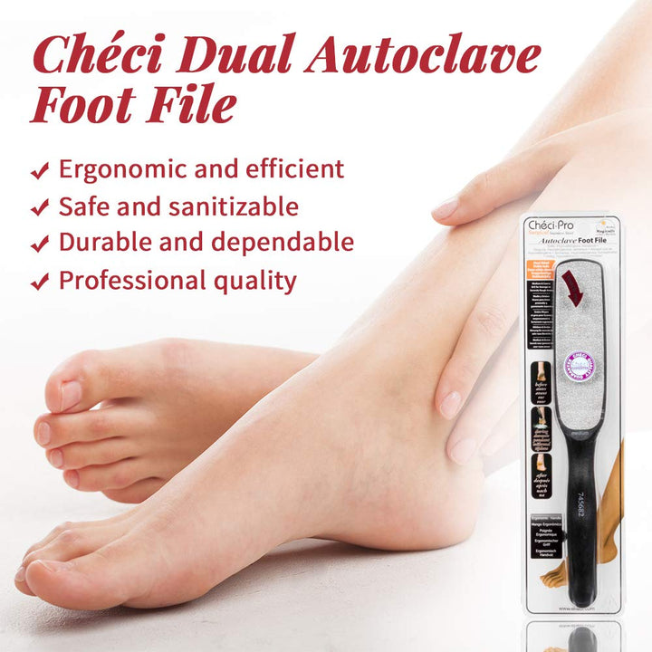 Checi Foot File Carded Nail Files, Dual Coarse and Medium