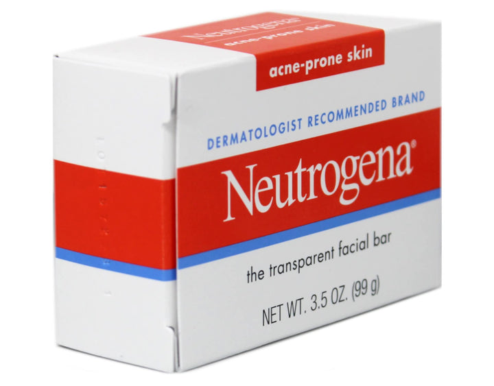 Neutrogena Transparent Facial Bars, Acne-Prone Skin Formula, 3.5 Ounce (Pack of 8)