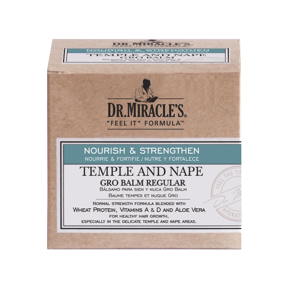 Dr. Miracles Strengthen Temple & Nape Gro Balm 4oz (3 Pack)